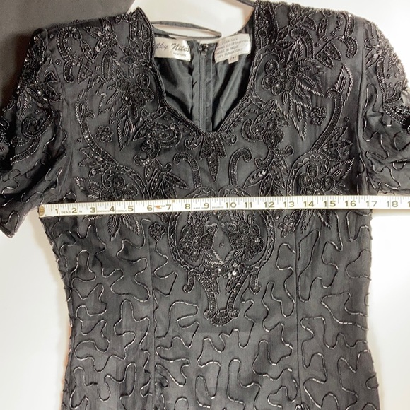 Silky Nites NY Beaded Cocktail Dress, EUC, Vintage - Picture 5 of 5
